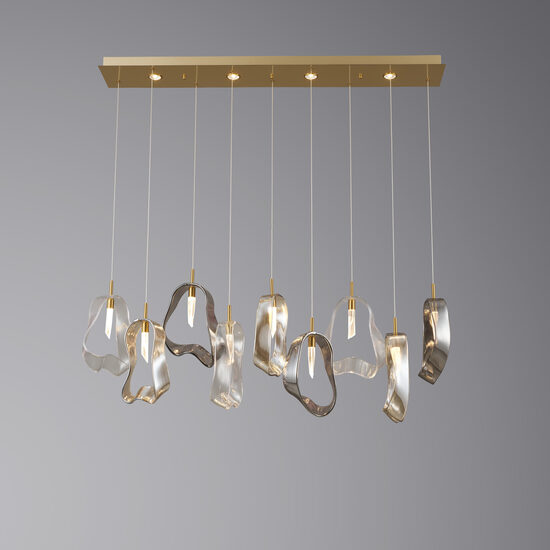 5515/9L Brushed brass Mix glass